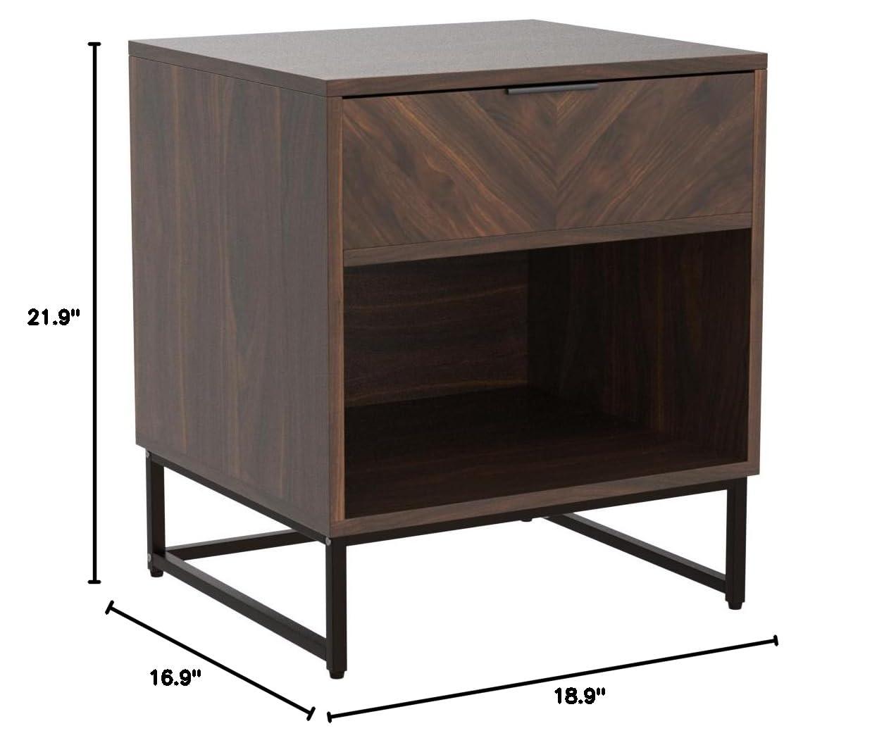 Nathan James Bedside Table With Drawer (Set of 2)