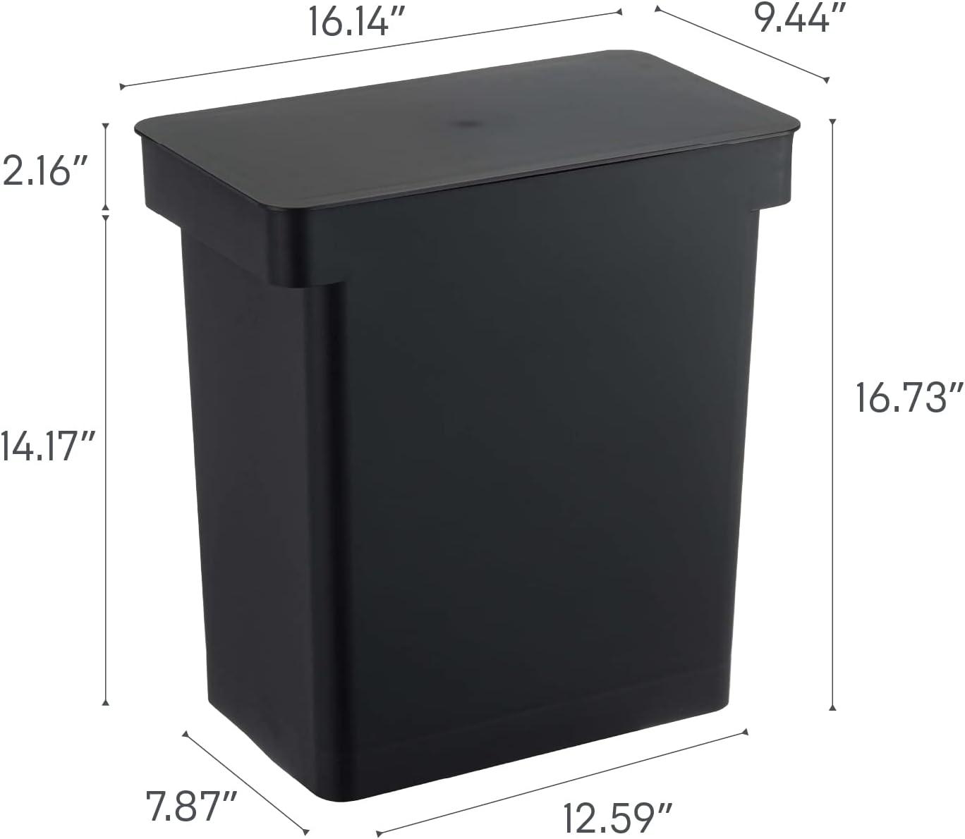 Yamazaki Home Tower 6.6 Manual Lift Trash Can