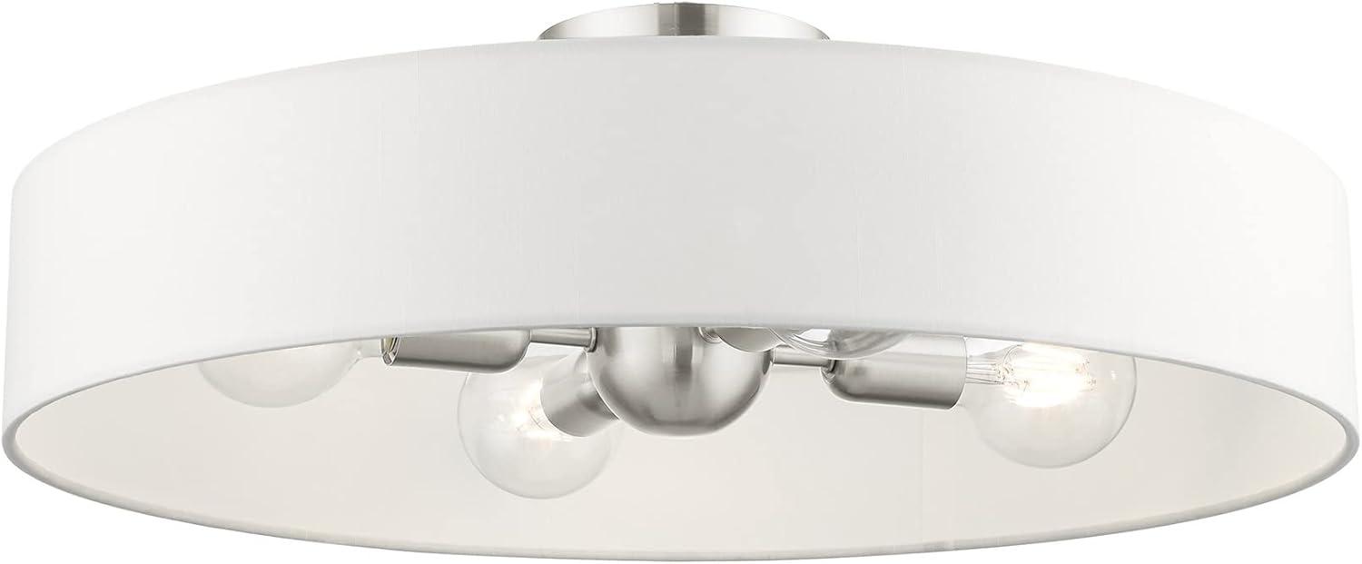Livex Lighting Venlo 4 - Light Semi-Flush Mount in  Brushed Nickel