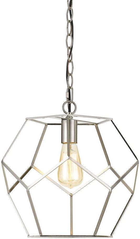 AF Lighting Bellini One-Light Pendant in Brushed Nickel