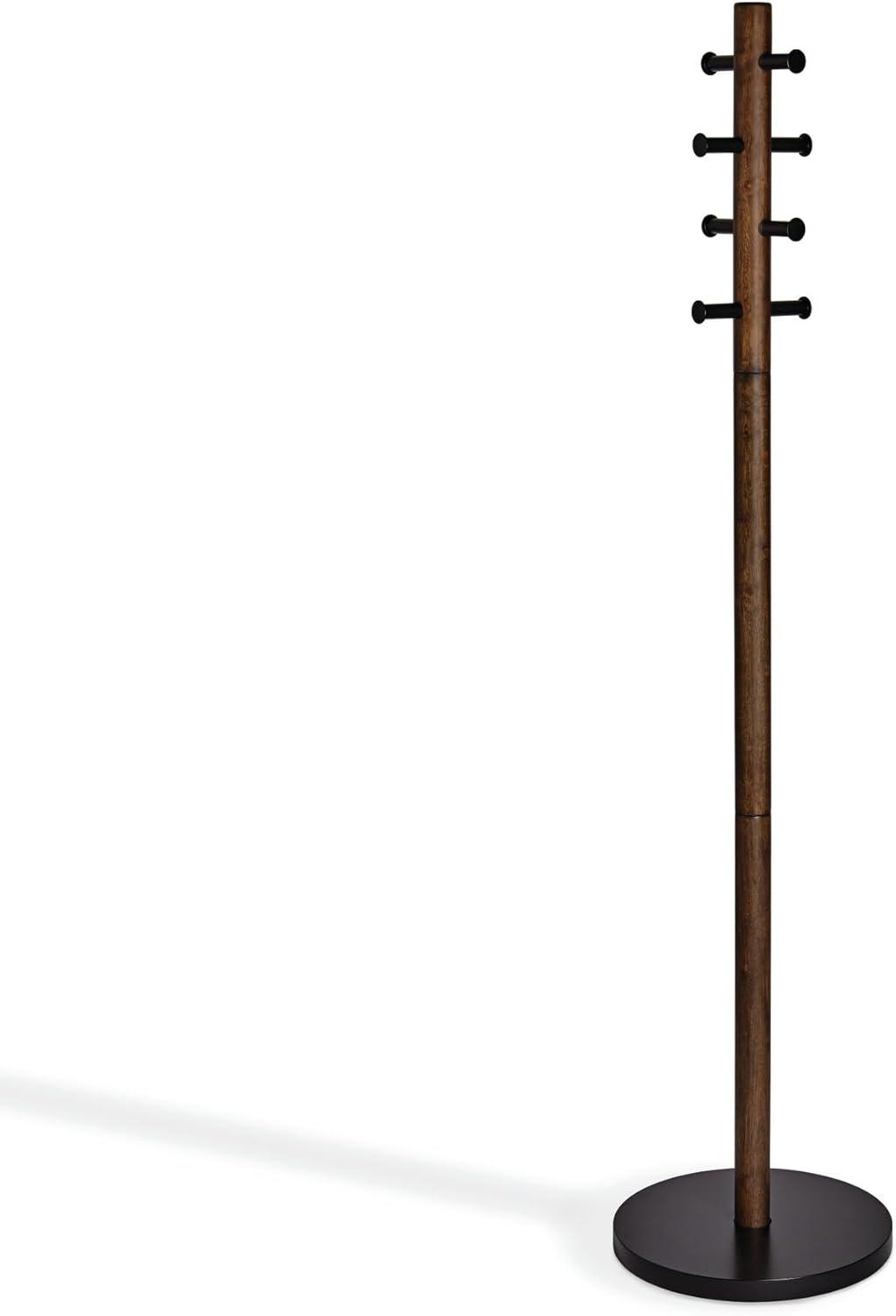 Pillar 8 - Hook Freestanding Solid Wood Coat Rack