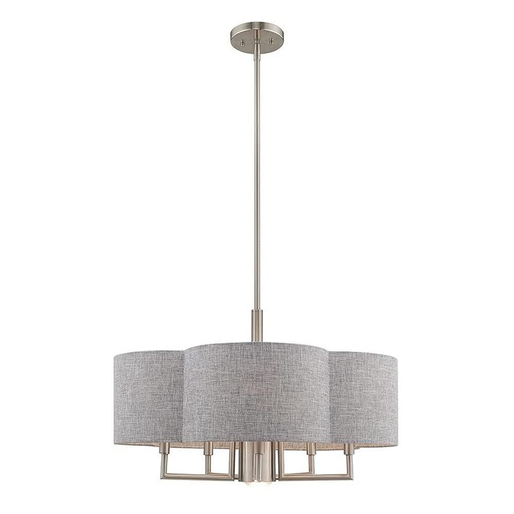 Livex Lighting Kalmar 5 - Light Chandelier in  Brushed Nickel