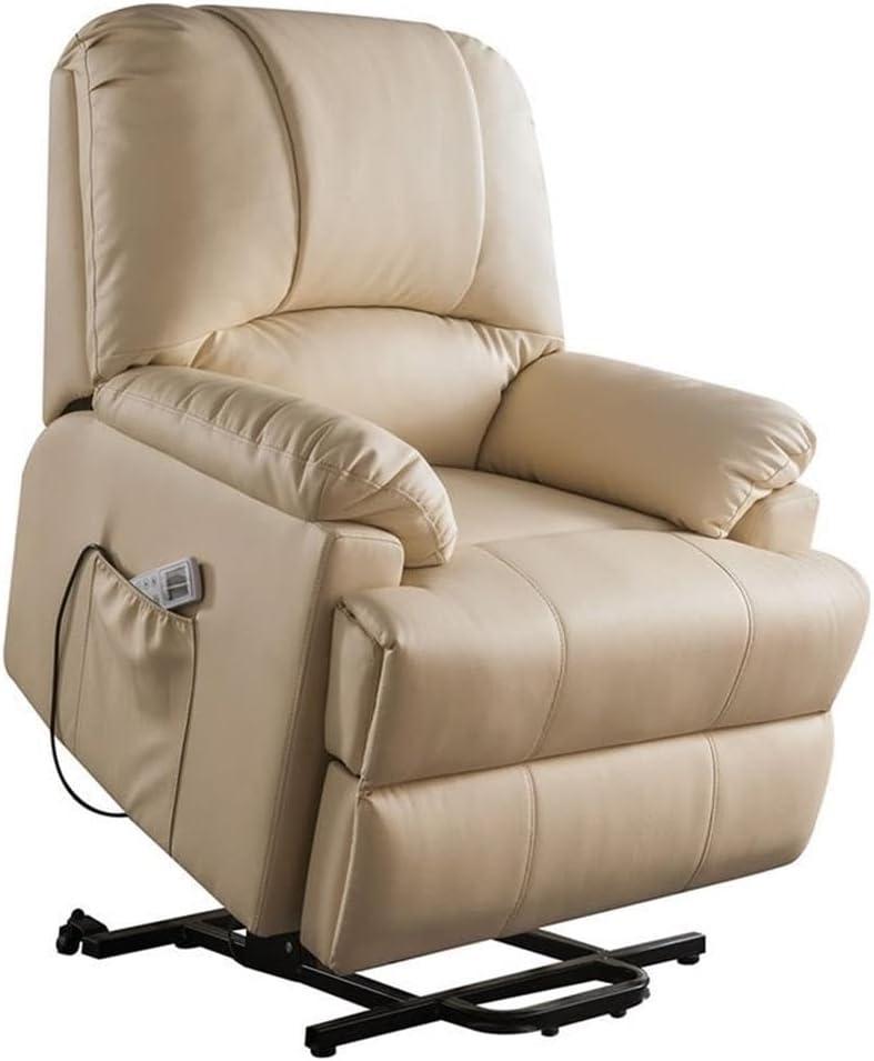 ACME Ixora Recliner with Power Lift and Massage in Beige
