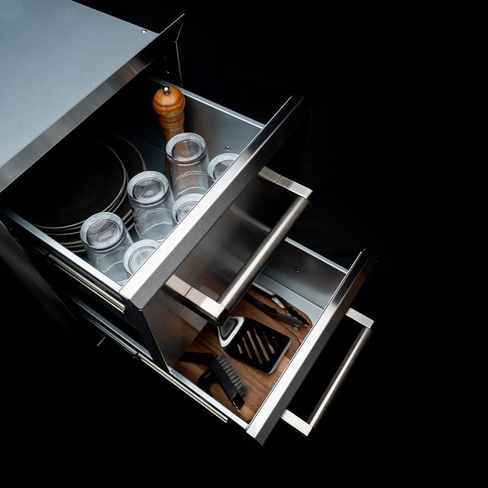 Spire Vertical Double Drawers (10"/10"), 780-0016B