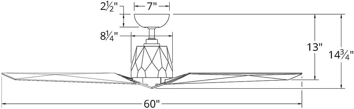 Vortex 60'' 3 Blade Ceiling Fan