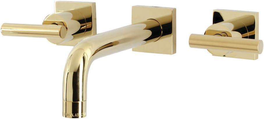 Manhattan Elegance Antique Brass 12.5" Wall Mount Bathroom Faucet