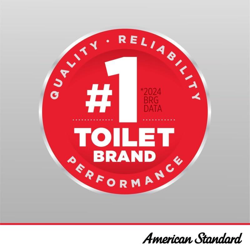 American Standard 2795204.020 American Standard Studio 1.6 Gallons GPF Round Comfort Height Floor Mounted Kit (Seat Included)