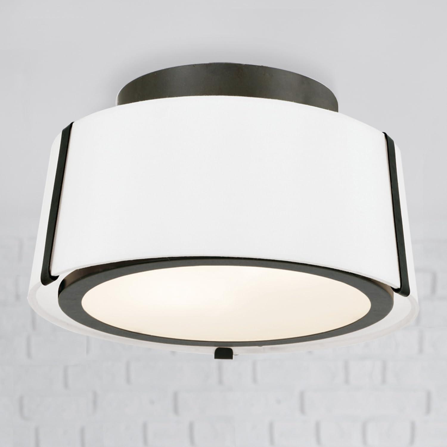 Crystorama Lighting - Two Light Ceiling Mount - Fulton - Two Light Flush Mount
