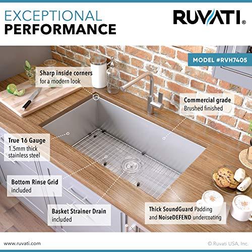 Nesta 32'' L Undermount Single Bowl Stainless Steel Kitchen Sink