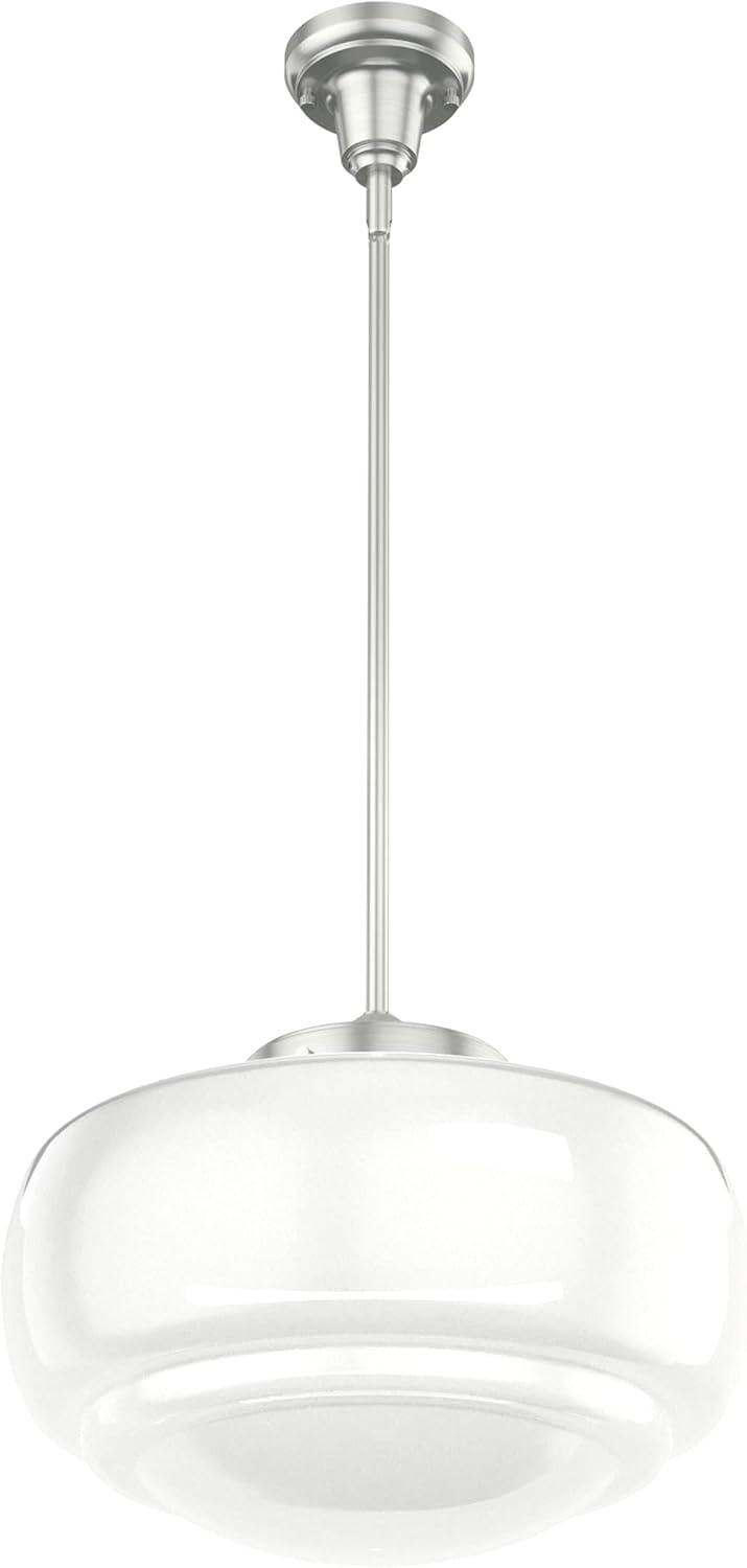 Saddle Creek 1 - Light Single Schoolhouse Pendant with Glass