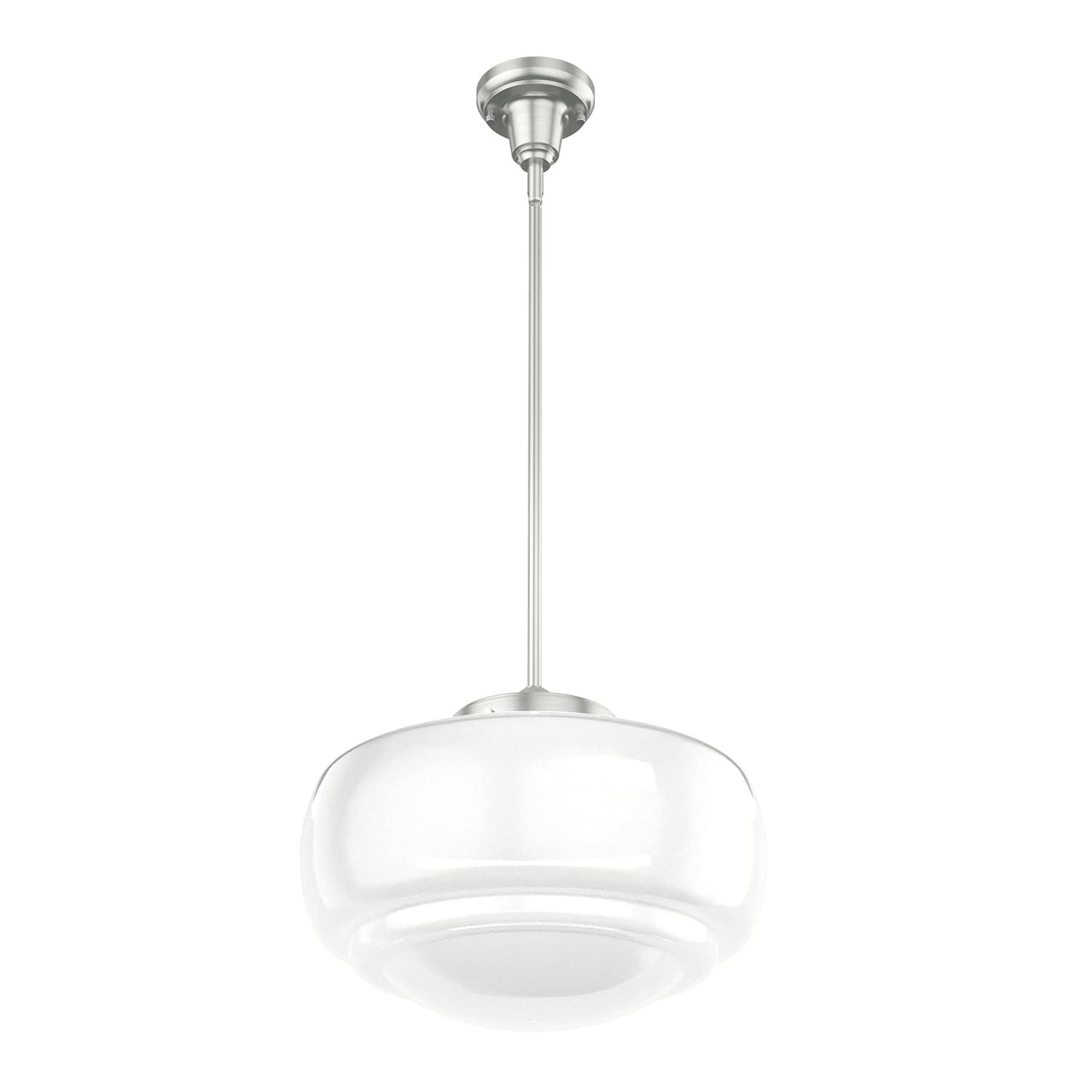 Saddle Creek 1 - Light Single Schoolhouse Pendant with Glass