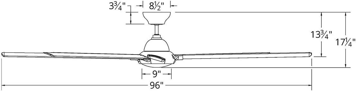 Modern Forms Hydra 8 - Blade Outdoor LED Smart Standard Ceiling Fan with Wall Control and Light Kit Included, Works With Alexa and iOS or Android App