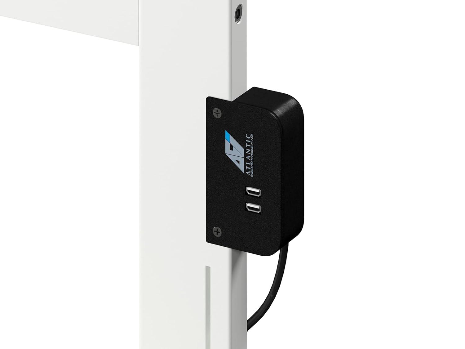 Orlando Twin Extra Long Bed with Footboard and Twin Extra Long Trundle in White