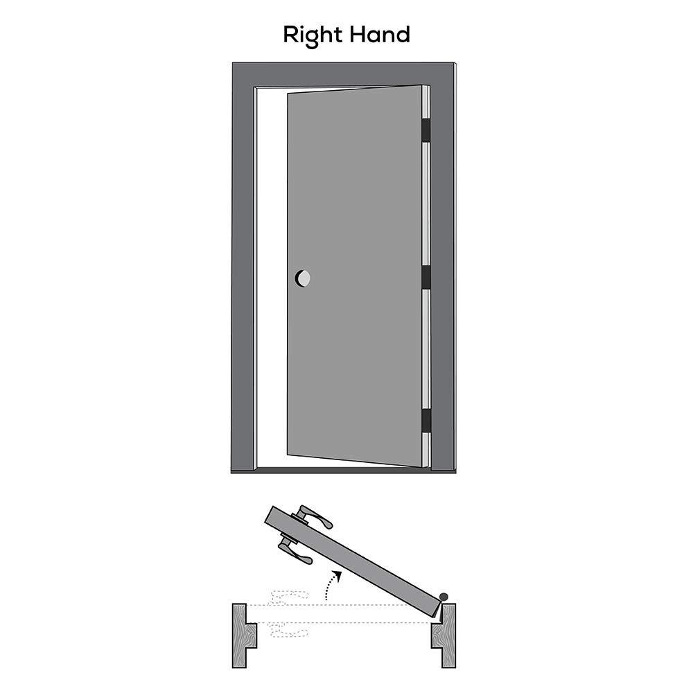 Unfinished Pine Wood 10 Lite Clear Glass Right Hand Interior Door