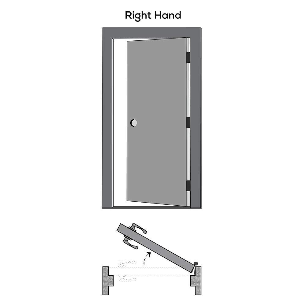 32 in. x 80 in. Right Handed Unfinished Pine Wood Clear Glass 10 Lite True Divided Single Prehung Interior Door