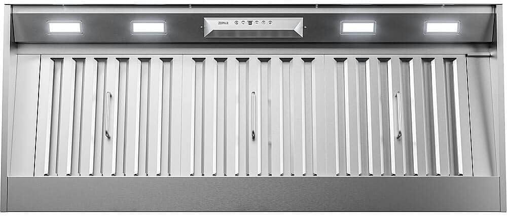 Monsoon I 48" Stainless Steel Insert Mount Range Hood with LED Lights
