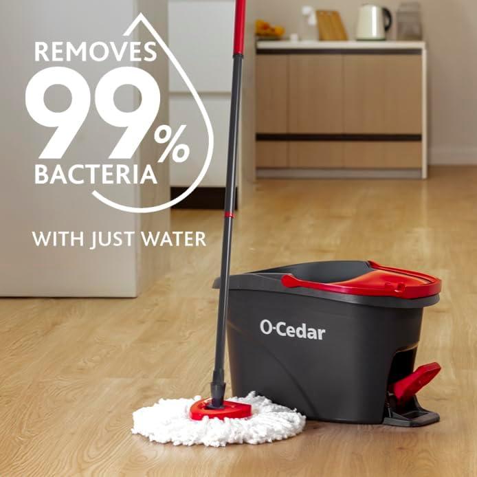 O-Cedar EasyWring Spin Mop Microfiber Refill, White Packaging May Vary