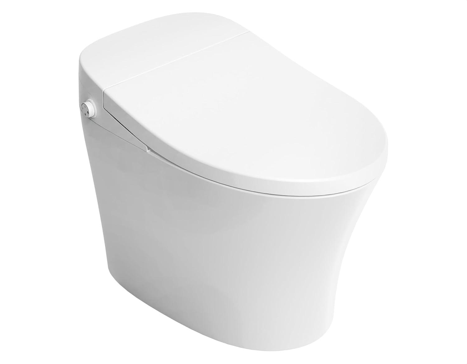 ANZZI Vail 1.28 Gallons GPF Elongated Floor Mounted Bidet Toilet (Seat Included)