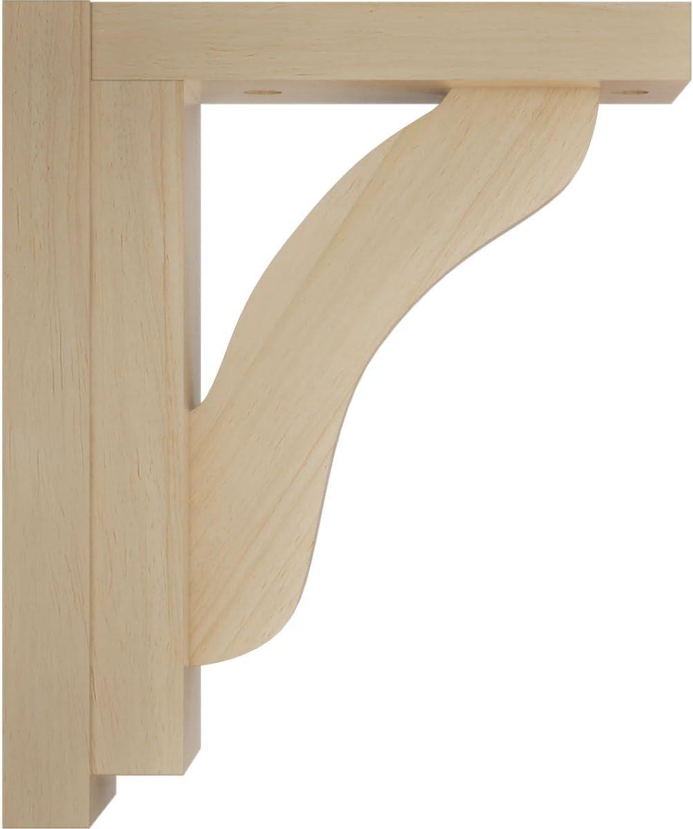 Ekena Millwork Reese H 2.5'' W D Wood Bracket / Corbel