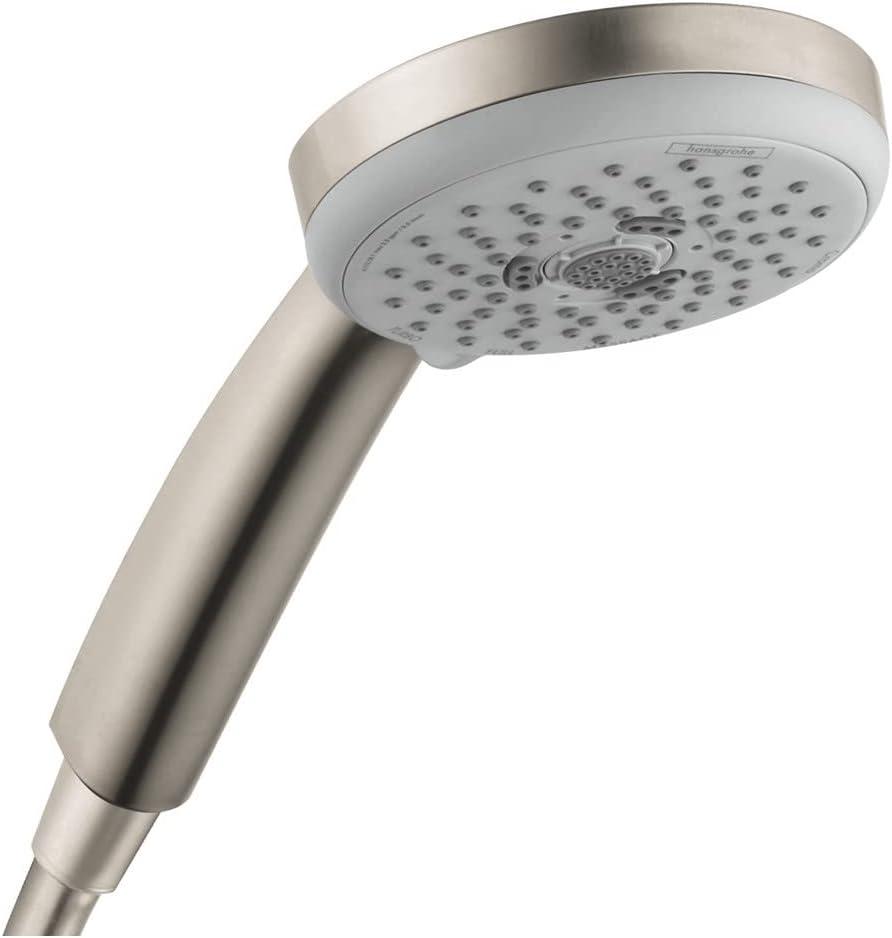 Brushed Nickel 4-inch Multi-Function Handheld Shower Head