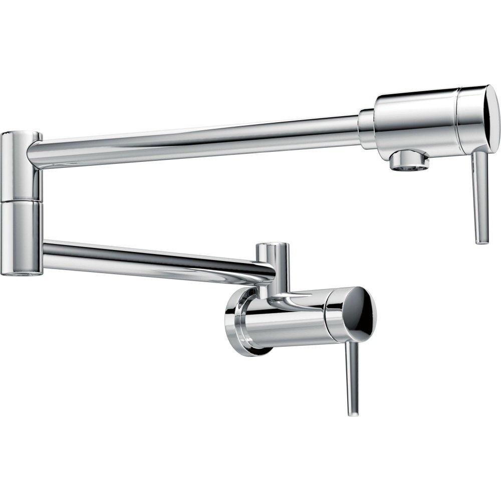 Contemporary Pot Filler Faucet, Wall Mount Pot Filler Kitchen Faucet