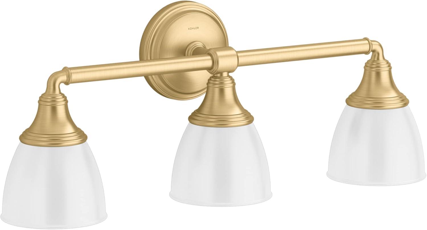 Devonshire 3 Light Indoor Bathroom Vanity Light Fixture, Position Facing Up or Down, UL Listed