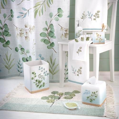 Avanti Linens Ombre Leaves Wastebasket