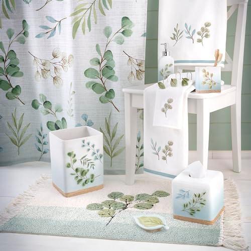 Avanti Linens Ombre Leaves Wastebasket