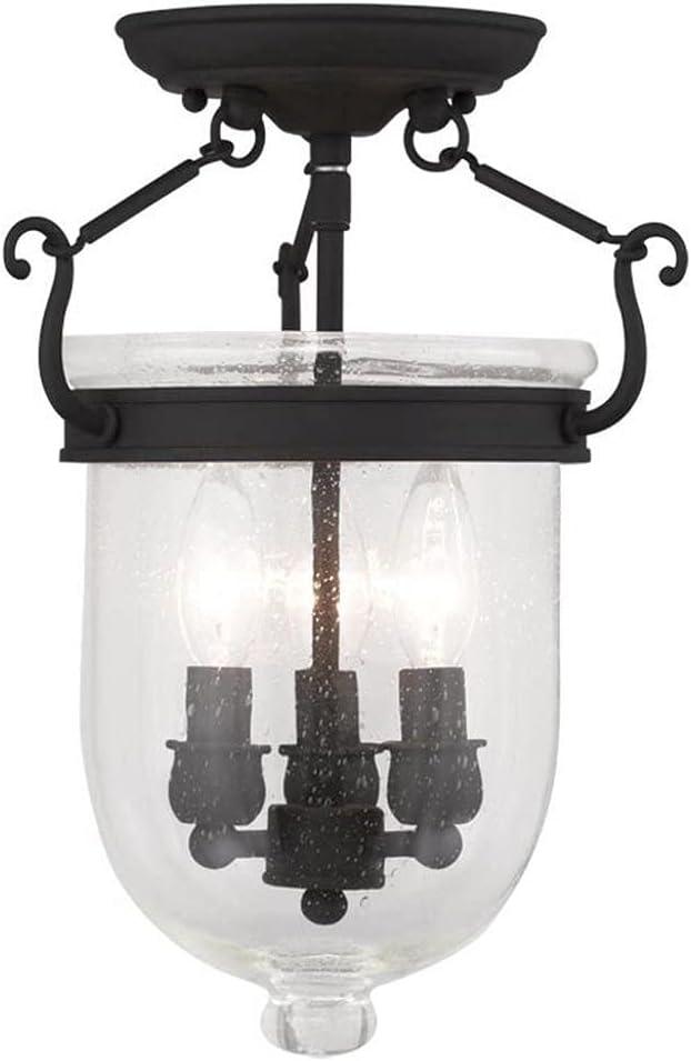Dovecove Pierrepont Glass Semi Flush Mount