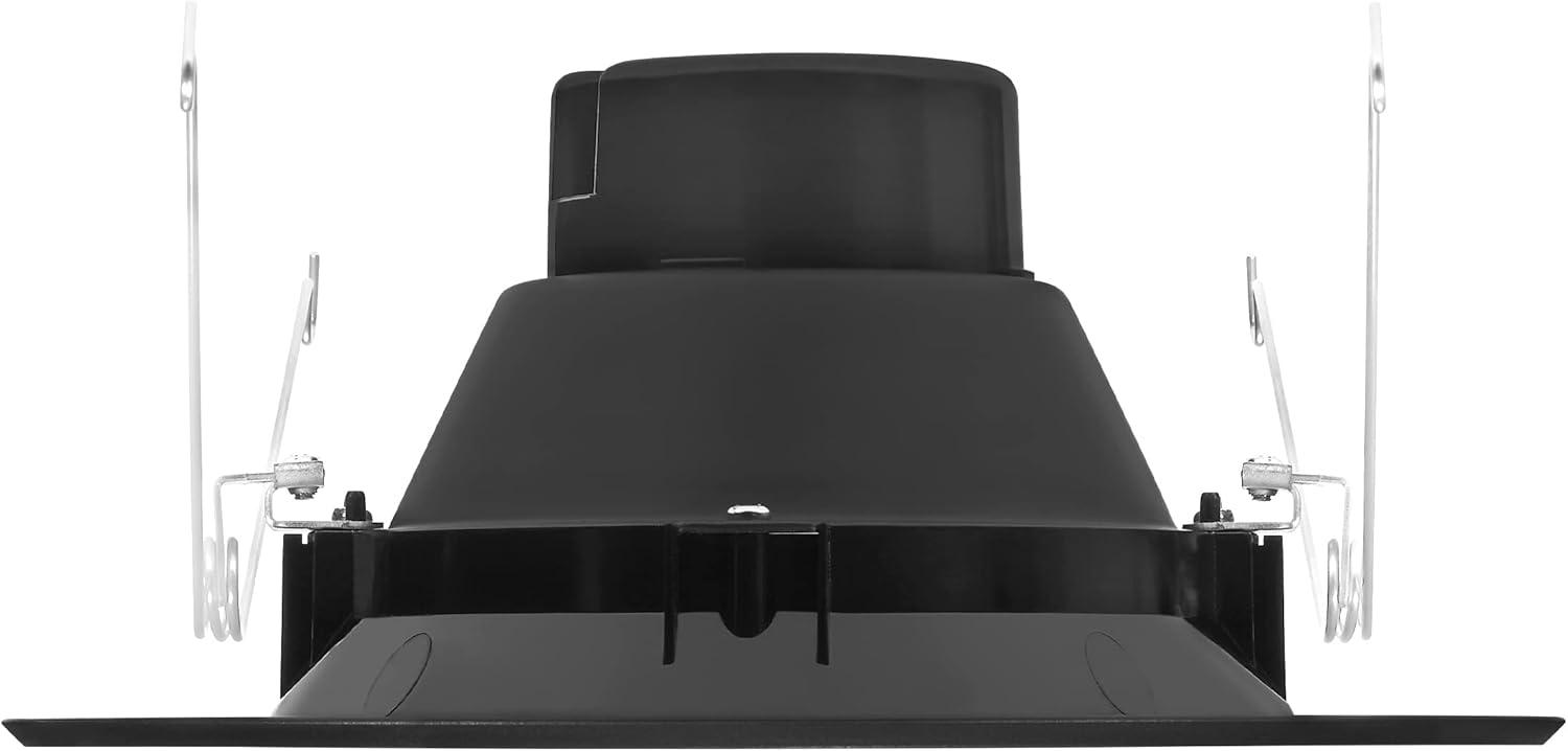 Maxxima 5" & 6" 5 CCT Retrofit LED Downlight - 1100 Lumens, E-26 Quick Connect, Dimmable, Black Trim.