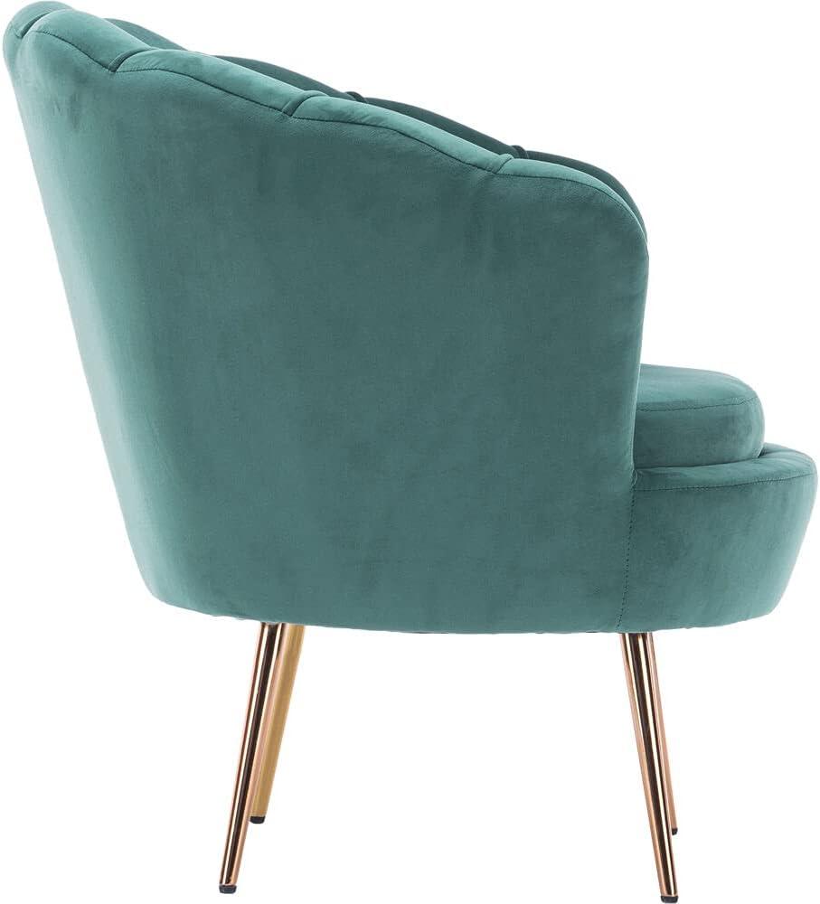 Critter Sitters Wingback Accent Chair with Pillow Faux Velvet with Wooden Legs , Pink