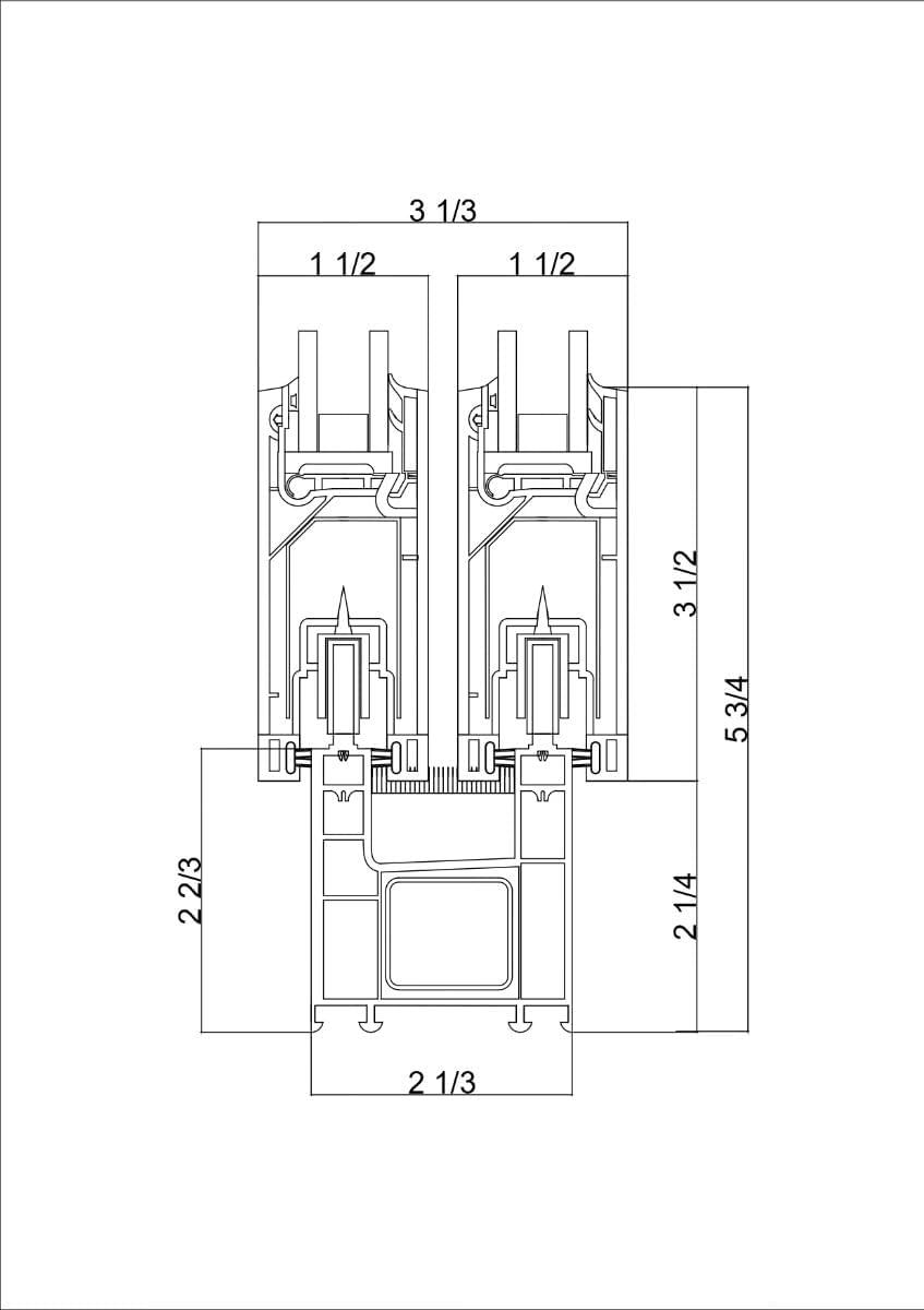 VDomDoors 8166 80'' Double Pane Patio Doors