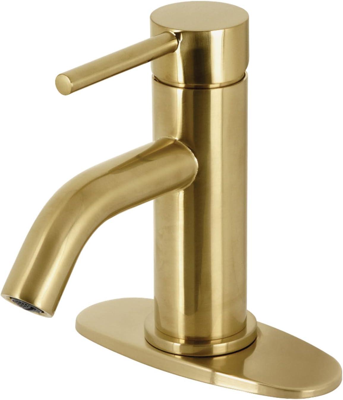 Kingston Brass LSF8223DL Kingston Brass Concord Single-Handle 1-Hole Deck Mount Bathroom Faucet with Push Pop-Up