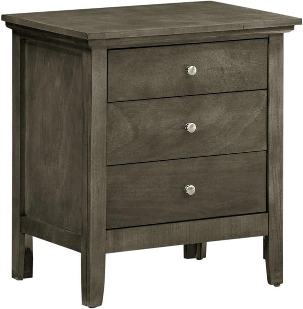 Hammond 3 - Drawer Nightstand Bed Side Table Wood Nightstand Small Bedside Table And Dresser