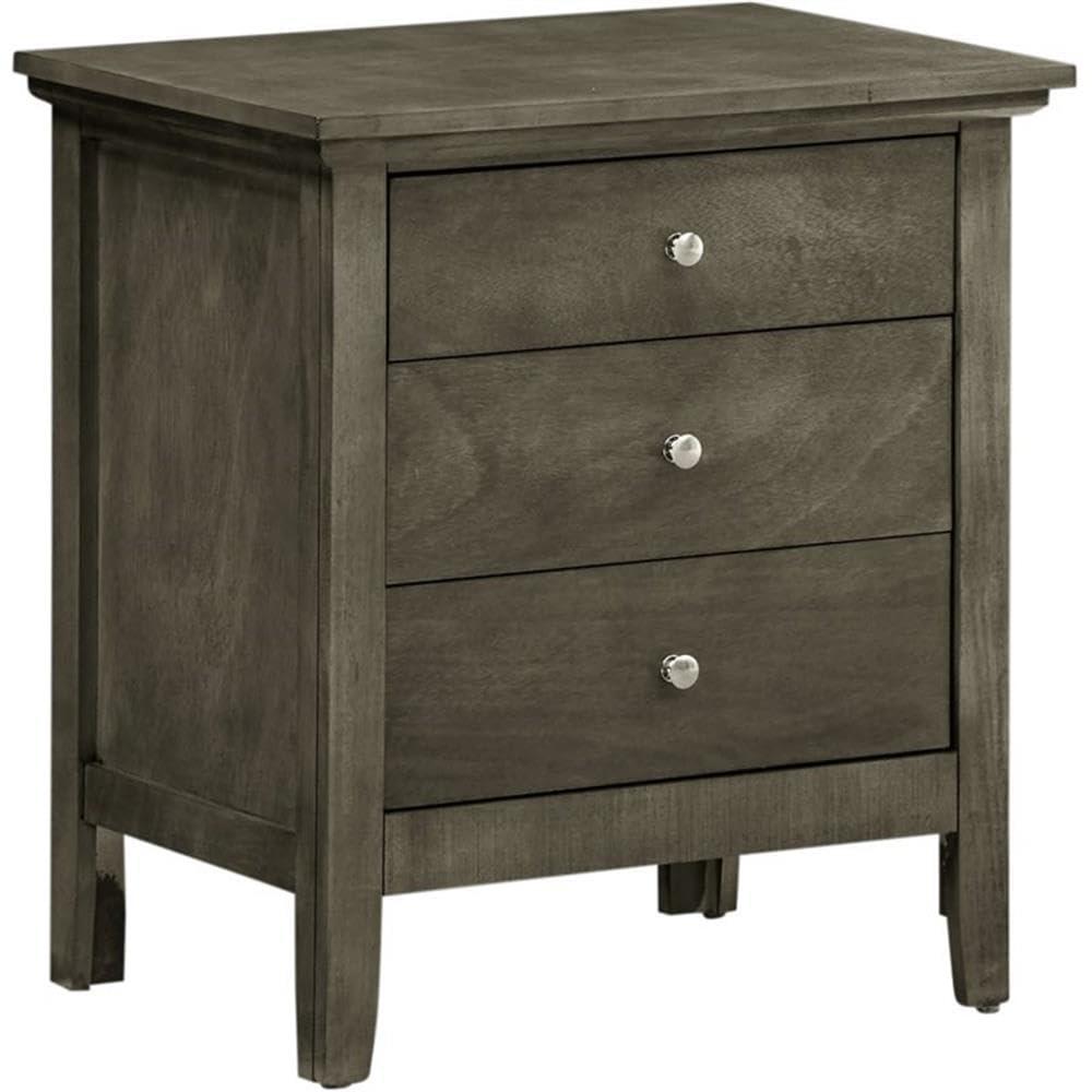 Hammond 3 - Drawer Nightstand Bed Side Table Wood Nightstand Small Bedside Table And Dresser