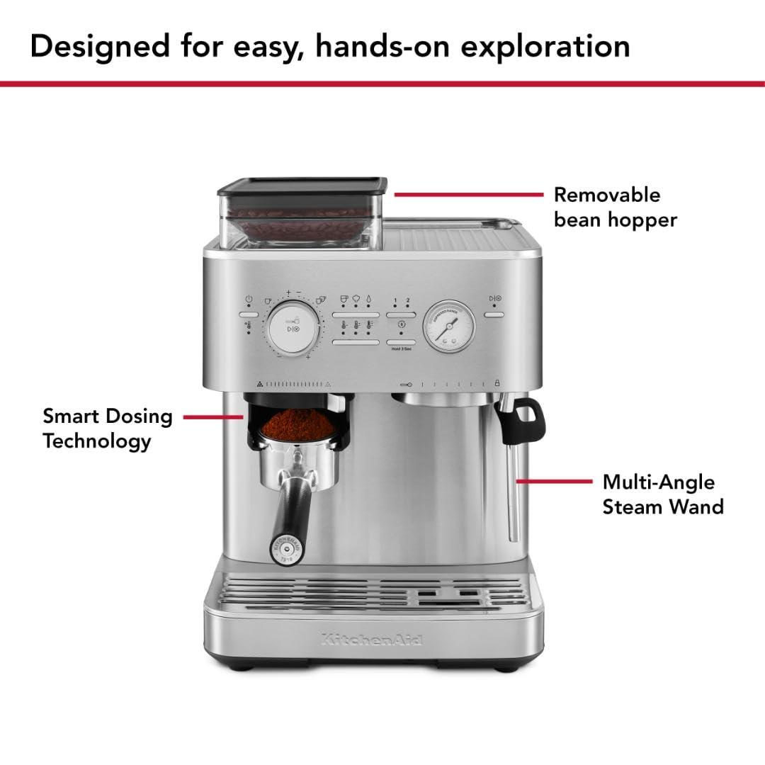 KitchenAid® Semi Automatic Espresso Machine with Burr Grinder in Juniper