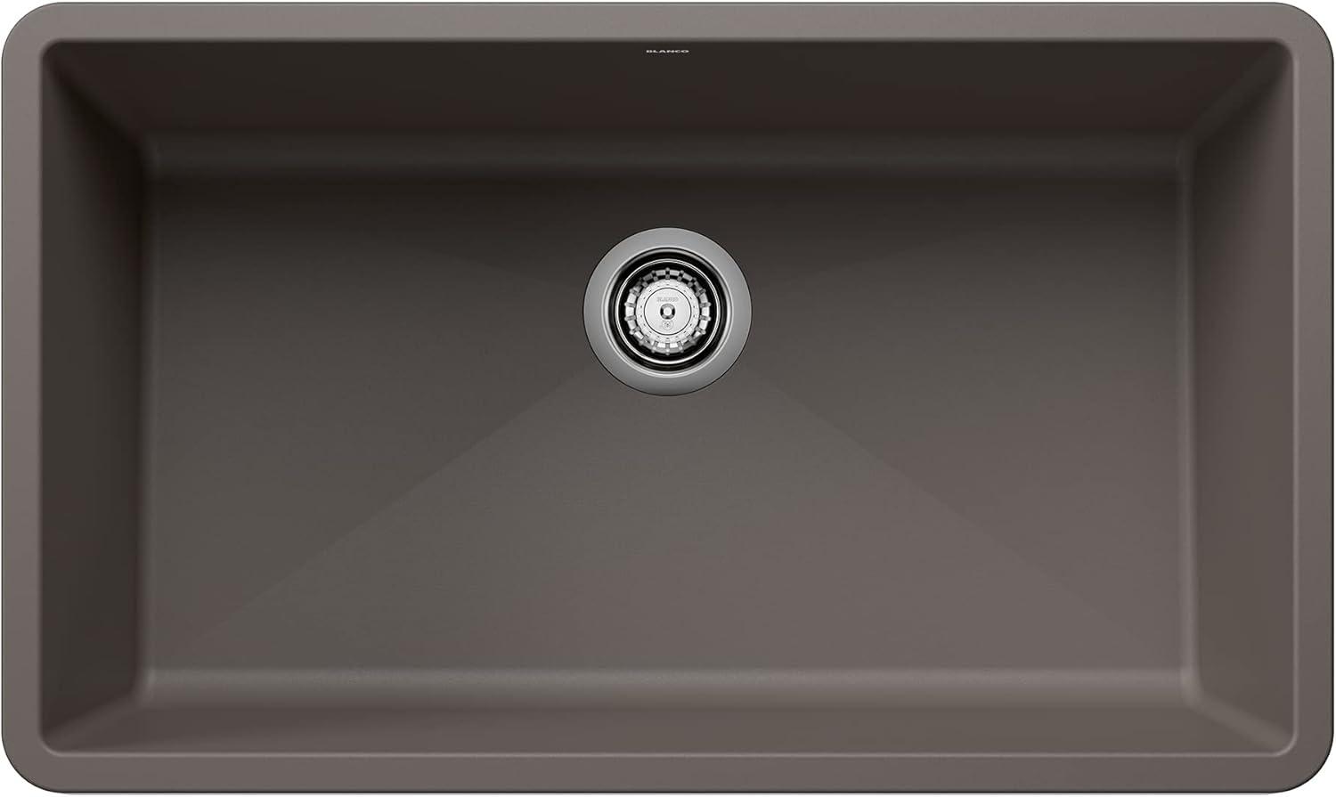 Precis SILGRANIT 32" L X 19" W Super Single Undermount Kitchen SInk