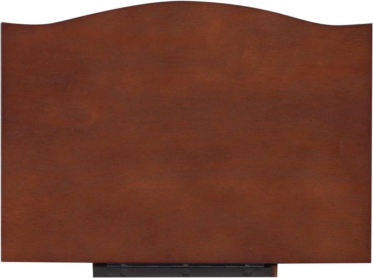DEBLIT Contemporary Jewelry Armoire with 6 Drawers, Engineered Wood Finish, Merlot