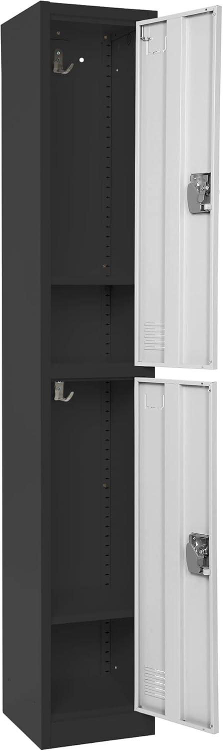AdirOffice 12'' Wide Steel 2-Tier School and Gym Locker