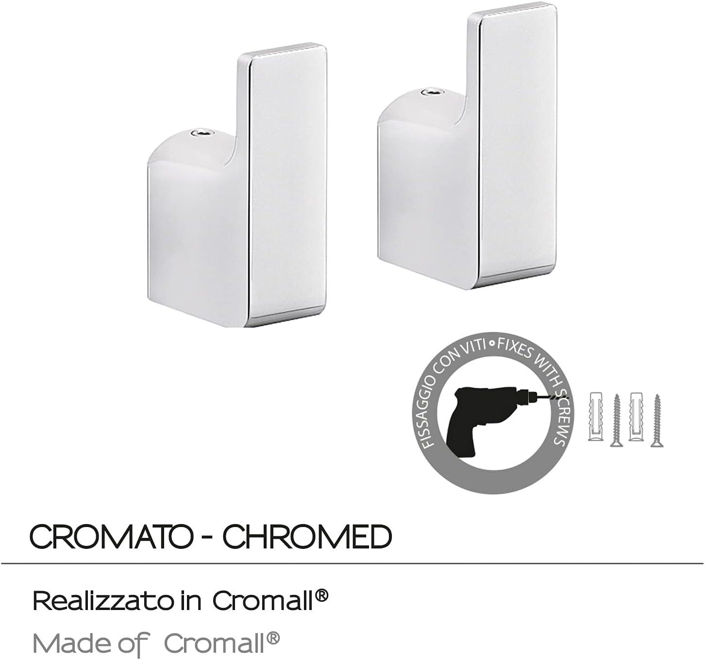 Orren Ellis Gedy PI27-13 Coralle Wall Mounted Bathroom Robe Hook (Set of 2)