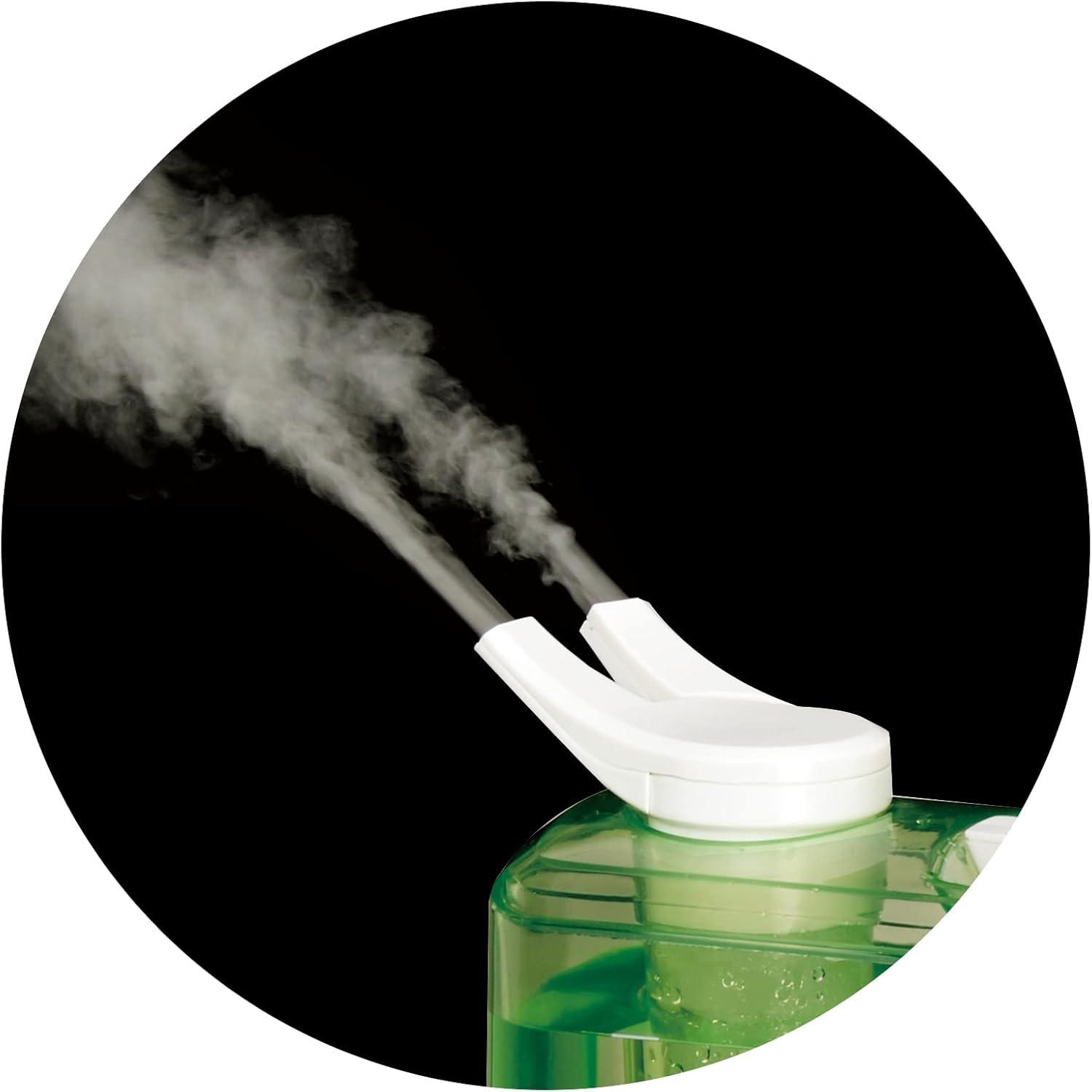 1.05 Gal. 500 sq. ft. Dual-Mist (Warm/Cool) Ultra-Sonic Humidifier with Ion Exchange Filter in Green