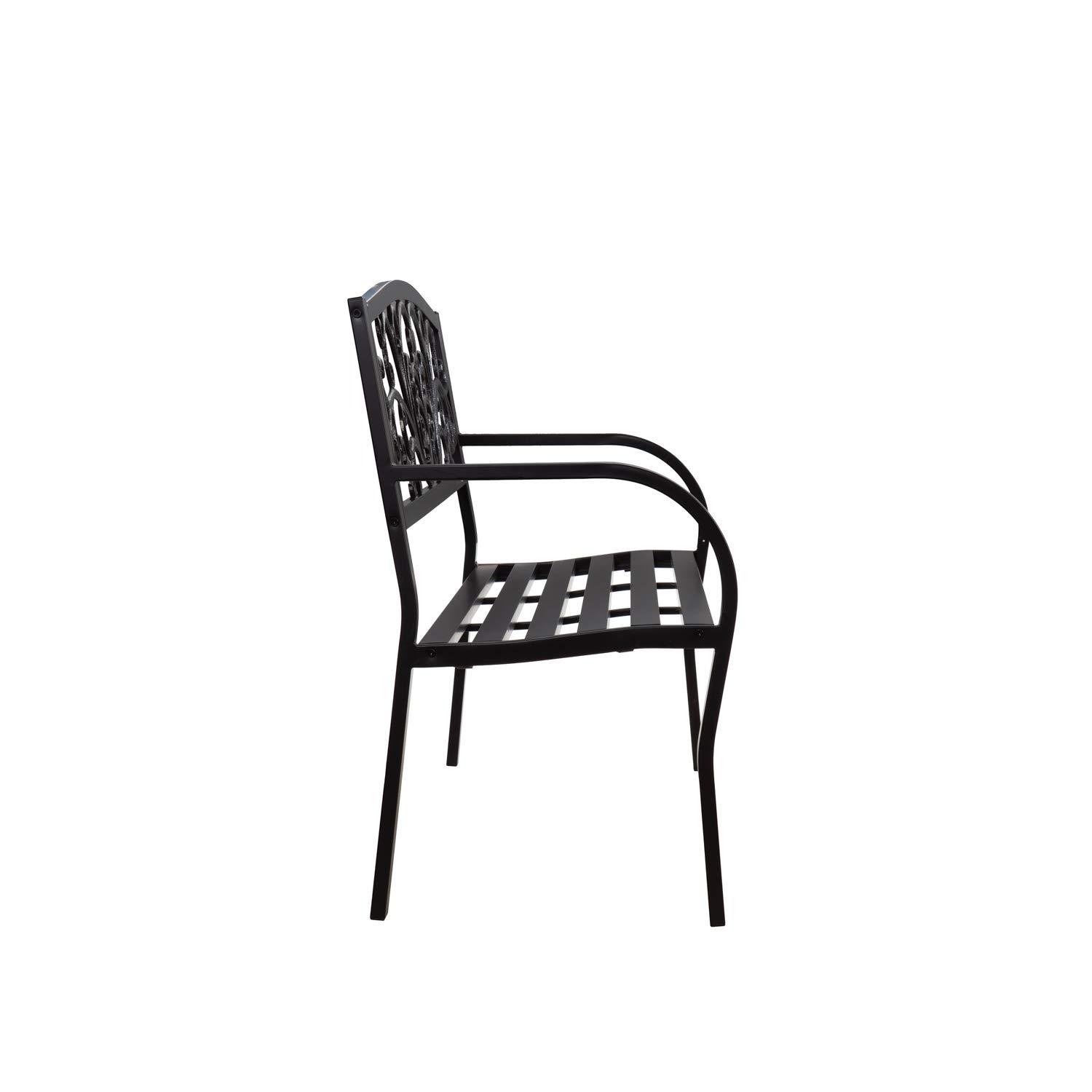 House of Hampton® Blooming Garden Metal Bench