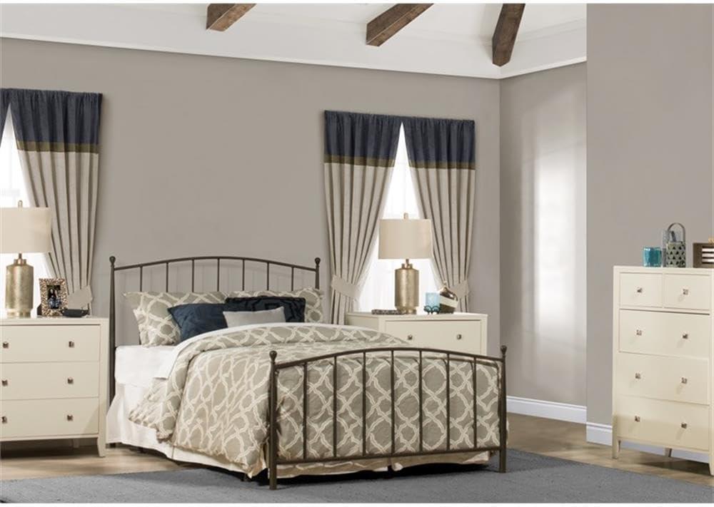 Hillsdale Furniture Warwick Gray Bronze Metal Queen Bed