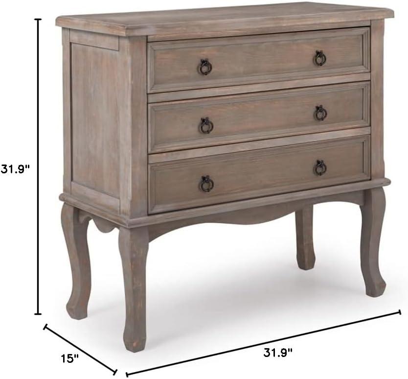 ClickDecor ClickDecor Thomas Antique Country Style Dresser Chest with 3-Drawers