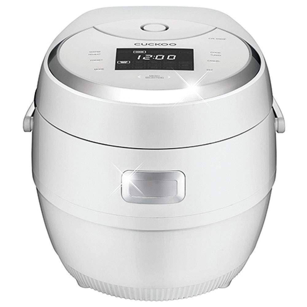 Cuckoo Electronics Cuckoo Rice Cooker 20 Cups Cooked Warmer with Nonstick Pot 16 Menu Modes and Micom Fuzzy Logic Tech with Auto Clean Features in White (CR-1020F)