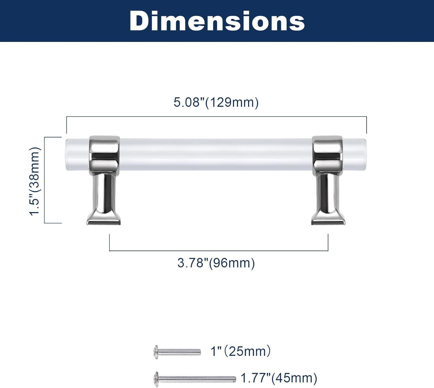 Center to Center Acrylic Bar Pull