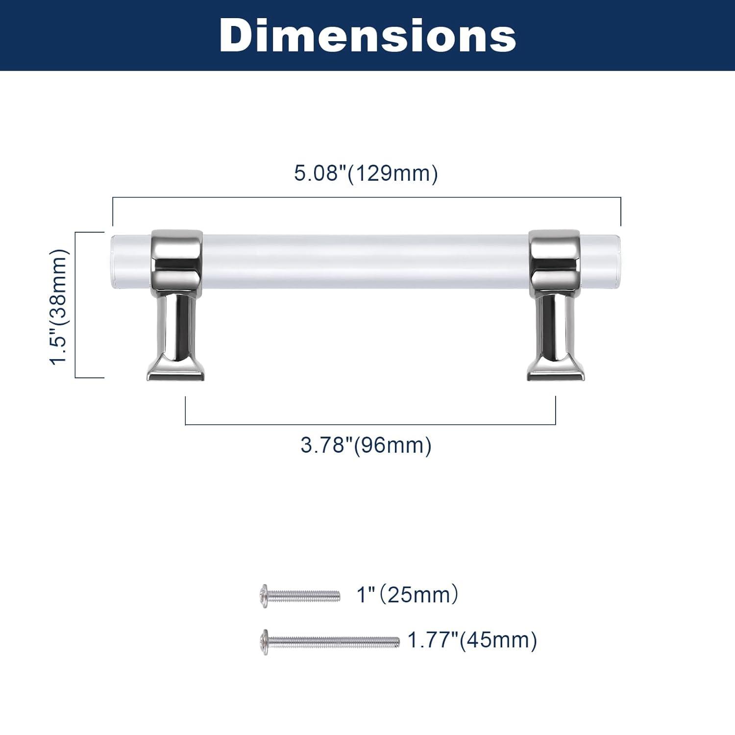 Center to Center Acrylic Bar Pull