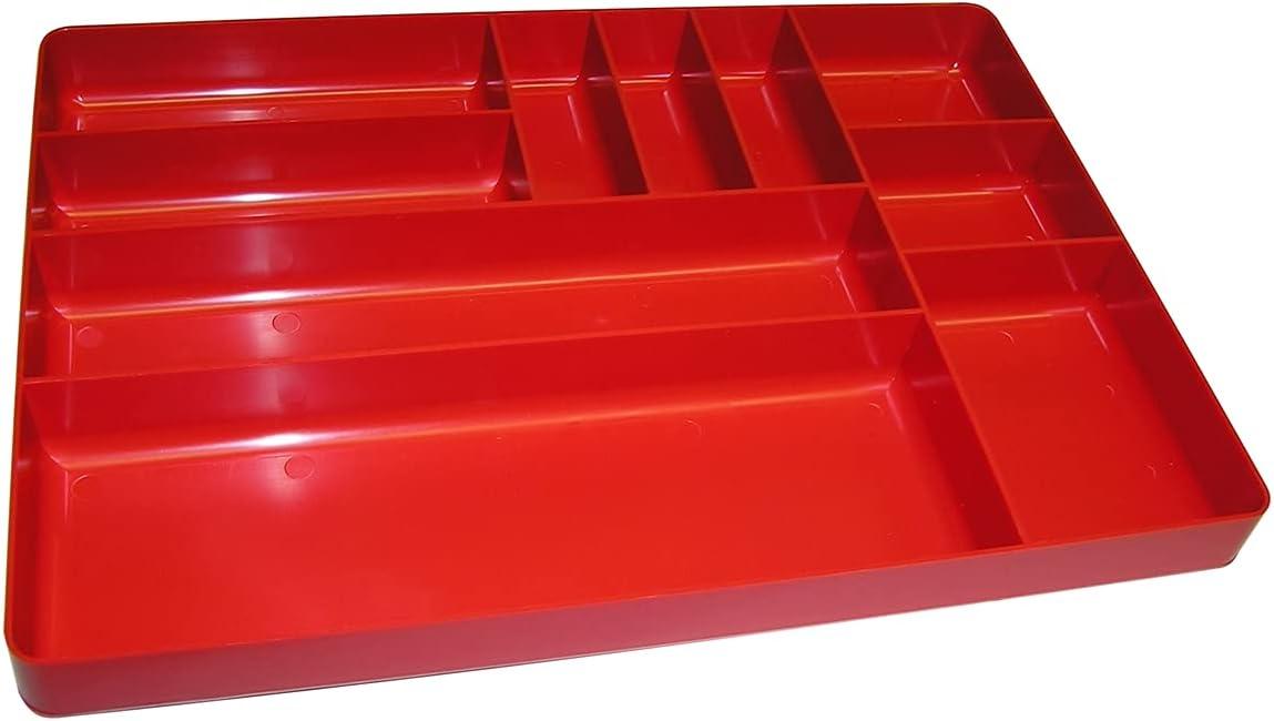 Ernst Mfg. 10 Compartment Organizer Tray Red