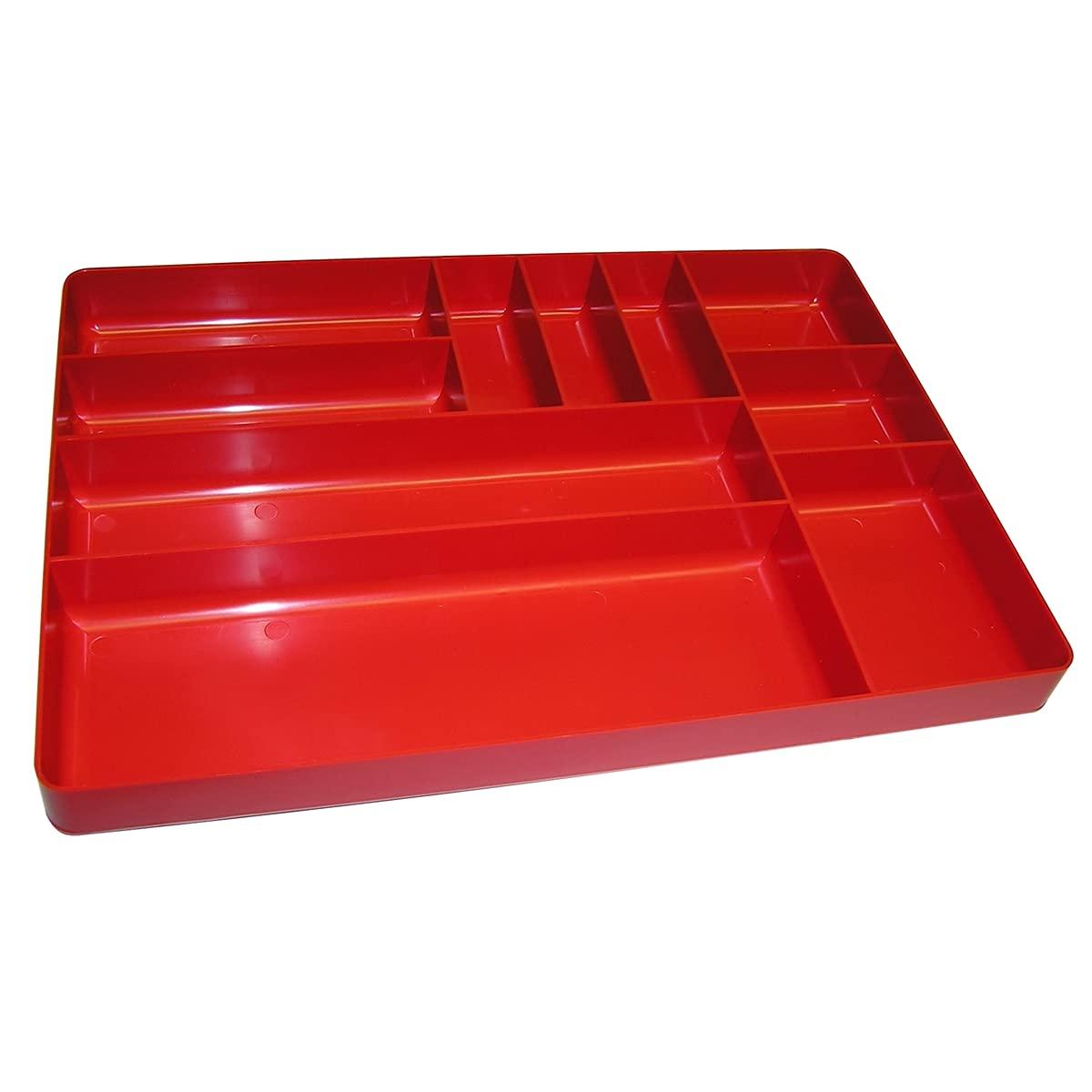 Ernst Mfg. 10 Compartment Organizer Tray Red