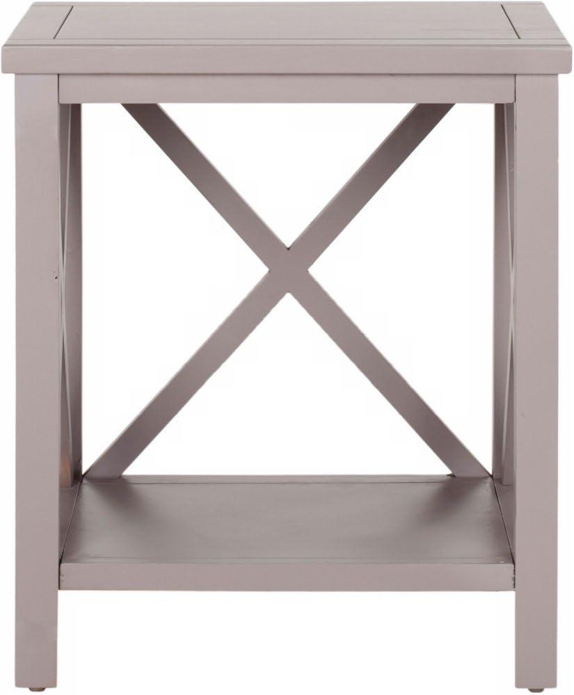 CandenceCross Back End Table - Grey - Safavieh.